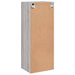 Comodă TV de perete, gri sonoma 40,5x30x102 cm lemn prelucrat - WALTI WALTI