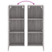 Comodă TV de perete, gri sonoma 40,5x30x102 cm lemn prelucrat - WALTI WALTI