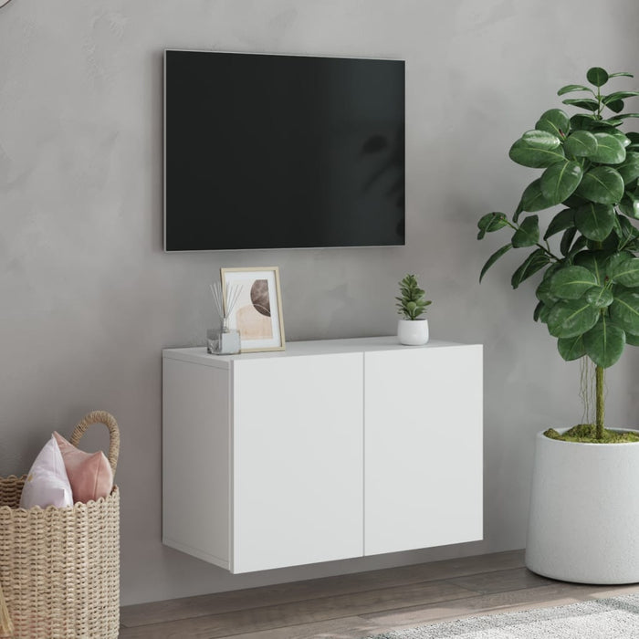 Comodă TV de perete, alb, 60x30x41 cm - WALTI WALTI