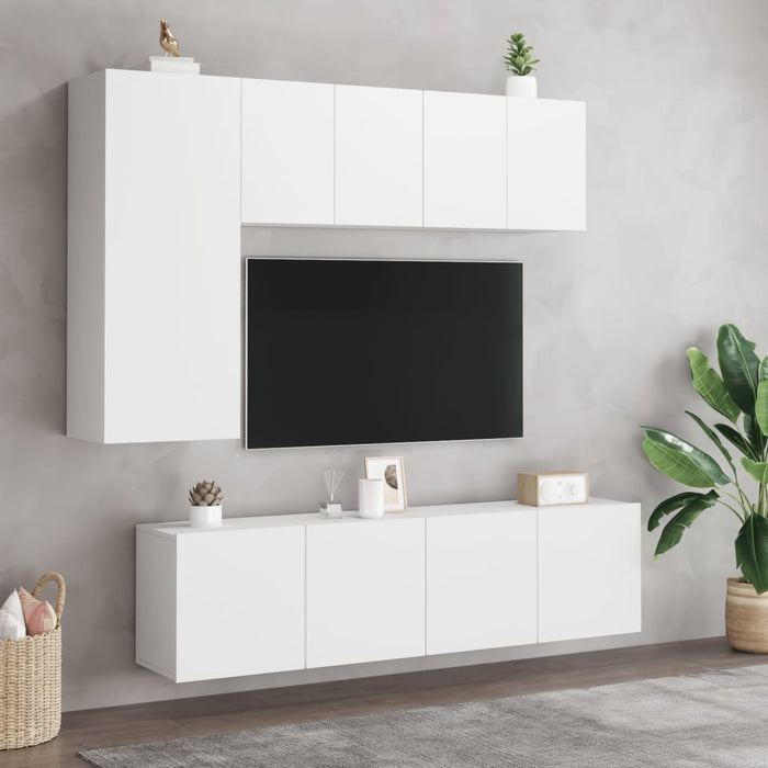Comodă TV de perete, alb, 60x30x41 cm - WALTI WALTI