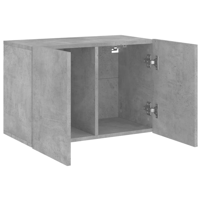 Comodă TV de perete, gri beton, 60x30x41 cm WALTI