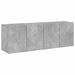 Comodă TV de perete, 2 buc. gri beton, 60x30x41 cm - WALTI WALTI