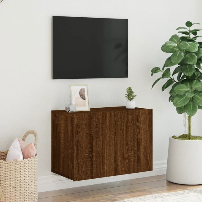Comodă TV de perete, stejar maro, 60x30x41 cm - WALTI WALTI