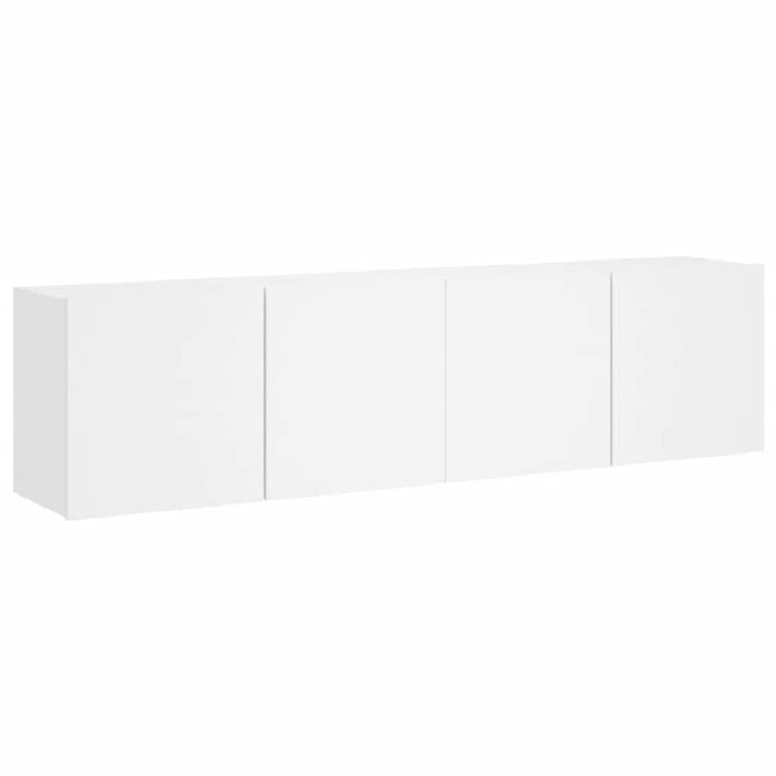 Comodă TV de perete, 2 buc. alb, 80x30x41 cm WALTI