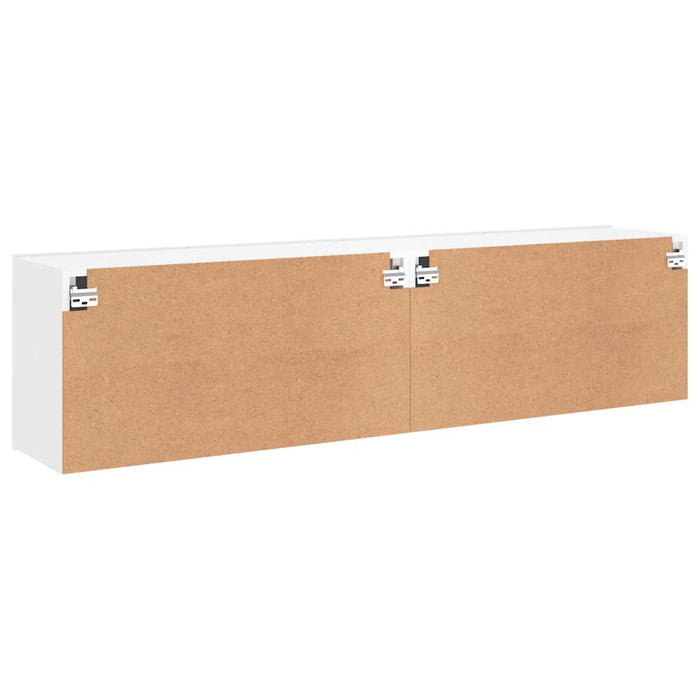 Comodă TV de perete, 2 buc. alb, 80x30x41 cm WALTI