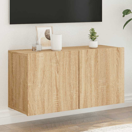 Comodă TV de perete, stejar sonoma, 80x30x41 cm - WALTI WALTI