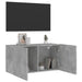 Comodă TV de perete, gri beton, 80x30x41 cm - WALTI WALTI