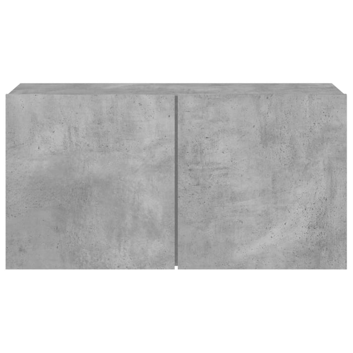 Comodă TV de perete, gri beton, 80x30x41 cm - WALTI WALTI