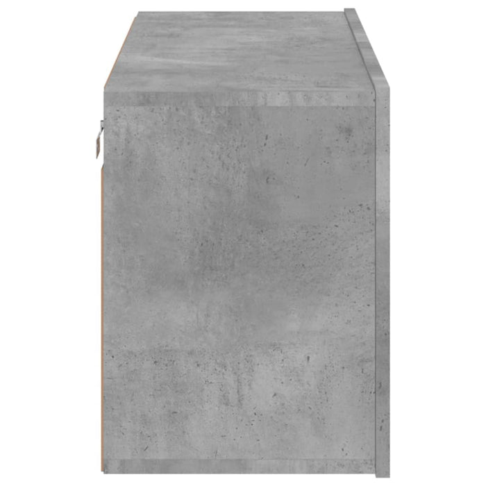 Comodă TV de perete, gri beton, 80x30x41 cm - WALTI WALTI