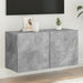 Comodă TV de perete, gri beton, 80x30x41 cm - WALTI WALTI