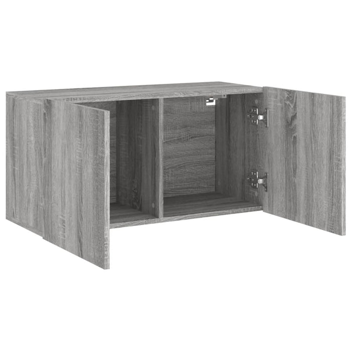 Comodă TV de perete, gri sonoma, 80x30x41 cm - WALTI WALTI