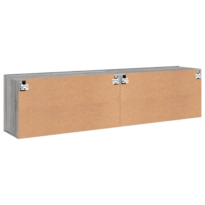 Comodă TV de perete, 2 buc. gri sonoma, 80x30x41 cm - WALTI WALTI