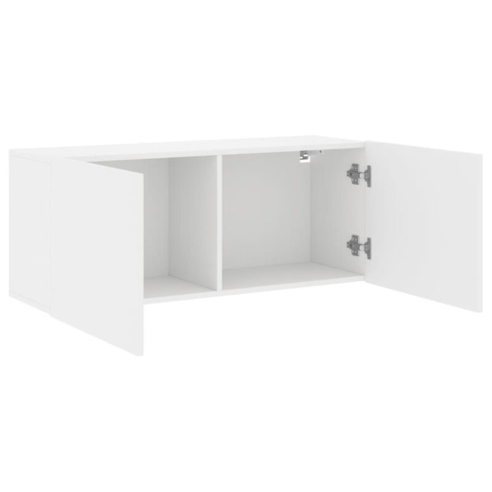 Comodă TV de perete, alb, 100x30x41 cm - WALTI WALTI