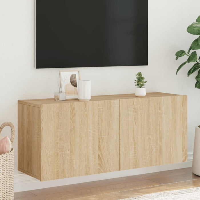 Comodă TV de perete, stejar sonoma, 100x30x41 cm - WALTI WALTI