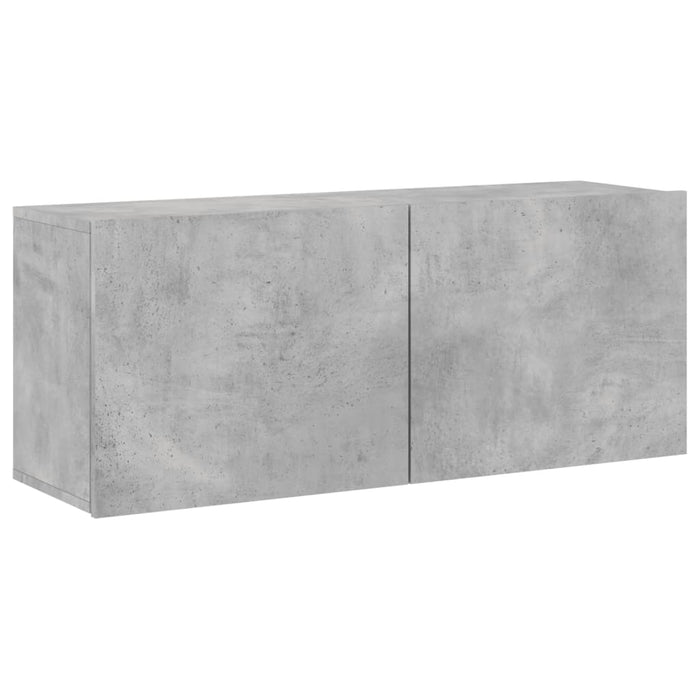 Comodă TV de perete, gri beton, 100x30x41 cm - WALTI WALTI