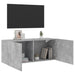 Comodă TV de perete, gri beton, 100x30x41 cm - WALTI WALTI