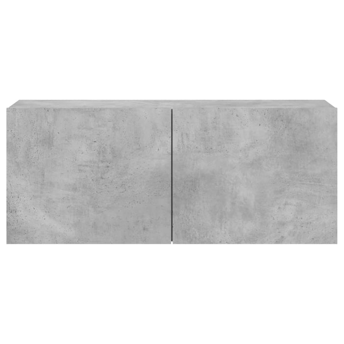 Comodă TV de perete, gri beton, 100x30x41 cm - WALTI WALTI