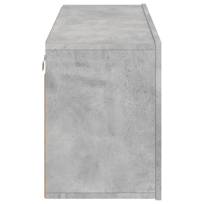 Comodă TV de perete, gri beton, 100x30x41 cm - WALTI WALTI