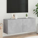 Comodă TV de perete, gri beton, 100x30x41 cm - WALTI WALTI