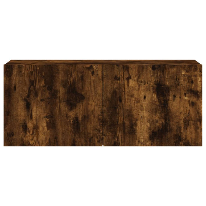 Comodă TV de perete, stejar fumuriu, 100x30x41 cm - WALTI WALTI