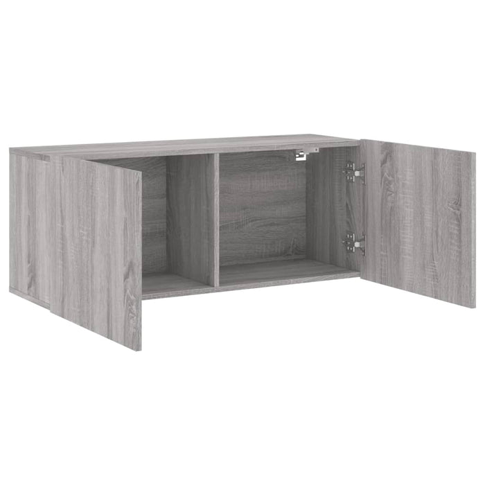 Comodă TV de perete, gri sonoma, 100x30x41 cm - WALTI WALTI