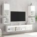 Comode TV de perete cu lumini LED, alb, 30x28,5x30 cm - WALTI WALTI