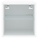 Comode TV de perete cu lumini LED, alb, 30x28,5x30 cm - WALTI WALTI