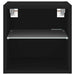 Comodă TV de perete cu lumini LED, negru, 30x28,5x30 cm - WALTI WALTI