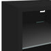 Comodă TV de perete cu lumini LED, negru, 30x28,5x30 cm - WALTI WALTI