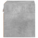 Comodă TV de perete cu lumini LED, gri beton, 30x28,5x30 cm - WALTI WALTI