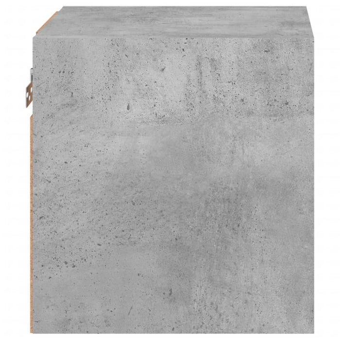 Comode TV de perete cu lumini LED 2 buc. gri beton 30x28,5x30cm - WALTI WALTI