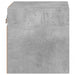 Comode TV de perete cu lumini LED 2 buc. gri beton 30x28,5x30cm - WALTI WALTI