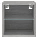 Comodă TV de perete cu lumini LED, gri sonoma 30x28,5x30 cm - WALTI WALTI