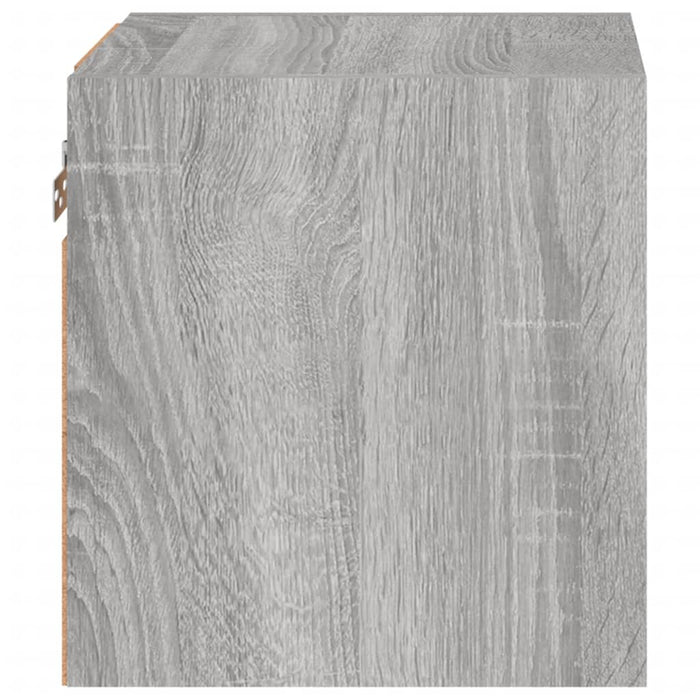 Comodă TV de perete cu lumini LED, gri sonoma 30x28,5x30 cm - WALTI WALTI