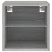 Comode TV cu lumini LED, 2 buc., gri sonoma, 30x28,5x30 cm - WALTI WALTI