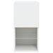 Comode TV cu lumini LED, 2 buc., alb, 30,5x30x60 cm - WALTI WALTI