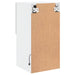 Comode TV cu lumini LED, 2 buc., alb, 30,5x30x60 cm - WALTI WALTI