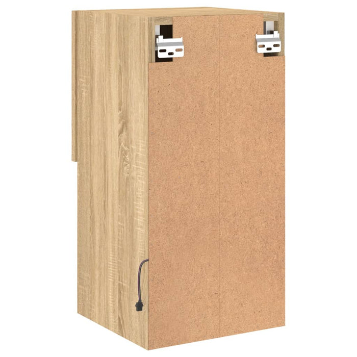 Comode TV cu lumini LED, 2 buc., stejar sonoma, 30,5x30x60 cm - WALTI WALTI