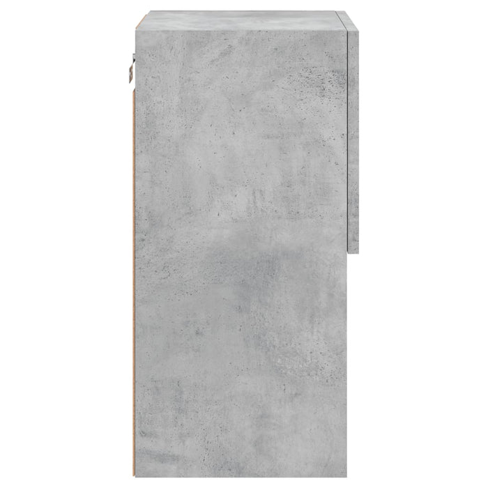 Comodă TV cu lumini LED, gri beton, 30,5x30x60 cm WALTI