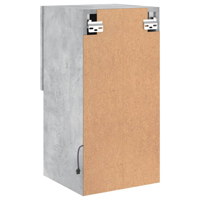 Comodă TV cu lumini LED, gri beton, 30,5x30x60 cm WALTI