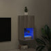 Comodă TV cu lumini LED, gri sonoma, 30,5x30x60 cm - WALTI WALTI