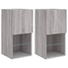 Comode TV cu lumini LED, 2 buc., gri sonoma, 30,5x30x60 cm - WALTI WALTI