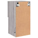 Comode TV cu lumini LED, 2 buc., gri sonoma, 30,5x30x60 cm - WALTI WALTI