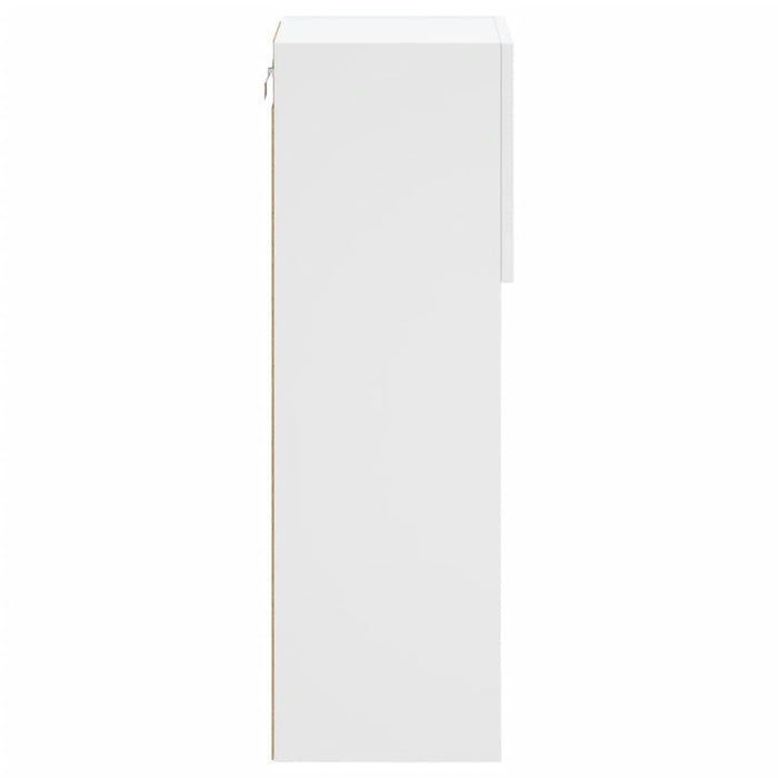 Comodă TV cu lumini LED, alb, 30,5x30x90 cm - WALTI WALTI