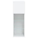 Comode TV cu lumini LED, 2 buc., alb, 30,5x30x90 cm - WALTI WALTI