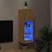 Comodă TV cu lumini LED, stejar sonoma, 30,5x30x90 cm - WALTI WALTI
