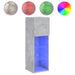 Comode TV cu lumini LED, 2 buc., gri beton, 30,5x30x90 cm - WALTI WALTI