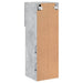 Comode TV cu lumini LED, 2 buc., gri beton, 30,5x30x90 cm - WALTI WALTI