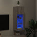 Comodă TV cu lumini LED, gri sonoma, 30,5x30x90 cm - WALTI WALTI