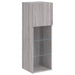 Comodă TV cu lumini LED, gri sonoma, 30,5x30x90 cm - WALTI WALTI